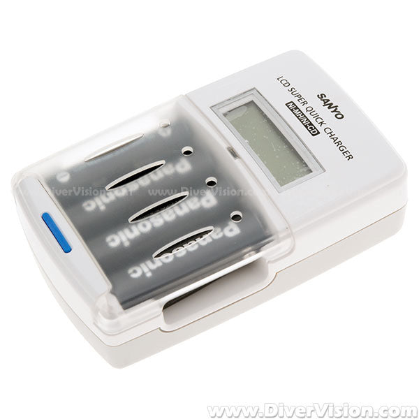 Sanyo LCD Super Quick Charger for AAA/AA Ni-MH Batteries Sanyo LCD Super Quick Charger for AAA/AA Ni-MH Batteries